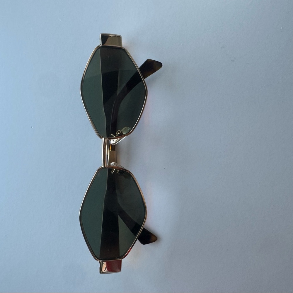 Celine Geometric Gold Sunglasses